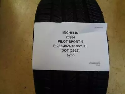 1 Michelin Pilot Sport 4 P 235 40 18 95y Xl 26964 Tire Bq2 • $231.29