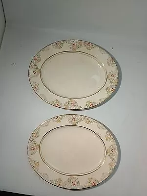 T.F. & S. Ltd Phoenix Golden Orion Two Large Plates C1930s? • £16.50