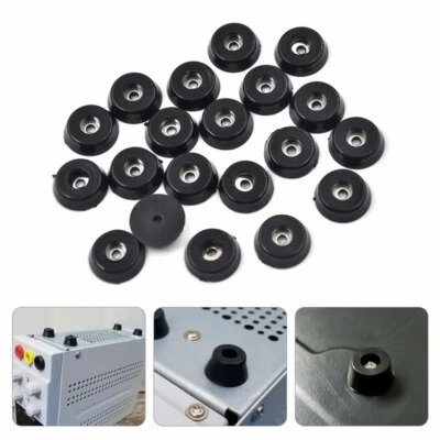$4.17 • Buy 20Pcs Black Rubber Table Chair Furniture Feet Leg Pads Tile Floor Protectors New
