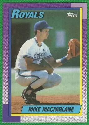 Mike Macfarlane - 1990 Topps #202 - Kansas City Royals Baseball Card • $1.25