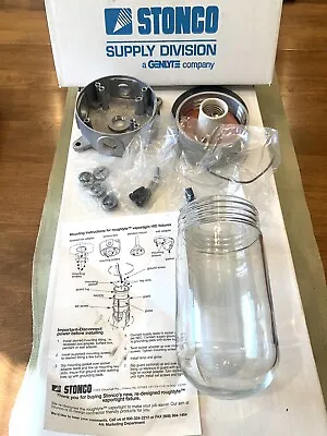 NOS Stonco Roughlyte 100 Watt Vaportight Light W/Box VCXL11K Jelly Jar • $39.95