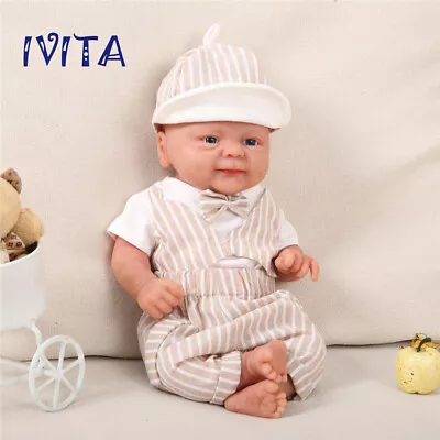 14'' Full Body Silicone Reborn Doll Lifelike Rebirth Baby Boy Xmas Gift 1800g • $83.30