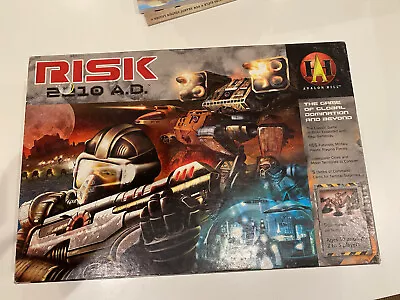 RISK 2210 AD Board Game Used Game Board And Box Only 2001 Edition Avalon Hill • $10