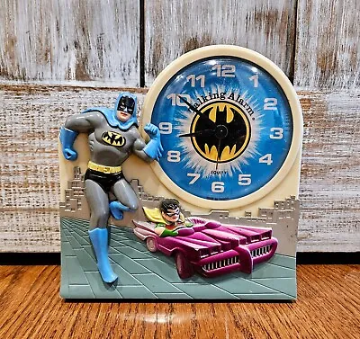 Vintage Janex 1974 Batman & Robin Talking Alarm Clock! *parts/repair* • $34.99