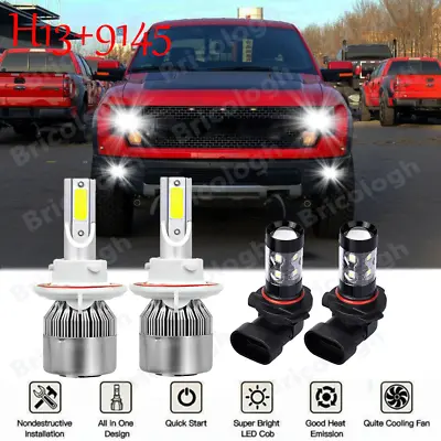 $22.91 • Buy Parts Accessories For Ford F 150 2004-2014 LED Headlight Hi/Lo+Fog Light Bulbs