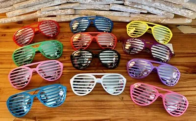 Retro-Style Mirrored Sunglasses W/ Shutter Shade.  Choose Your Color!  • $9.99