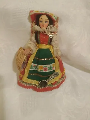 Vintage Italian Costume Doll 6  Lela Creatzione Original Florence ROMA & Label • £7