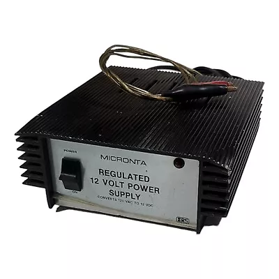 Micronta 278S Regulated 12 Volt Power Supply Converts 120 VAC To 12 VDC • $33.99