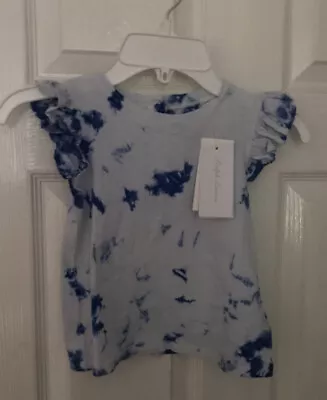 Ralph Lauren Blue Tie Dye  Baby Girl  T Shirt  24 Months/ 2 Years New • £13.99