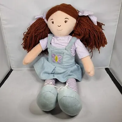 RARE Laura Ashley Kids - Poppy - Soft Toy Dungarees Purple Clothes Brown Hair • $24.65