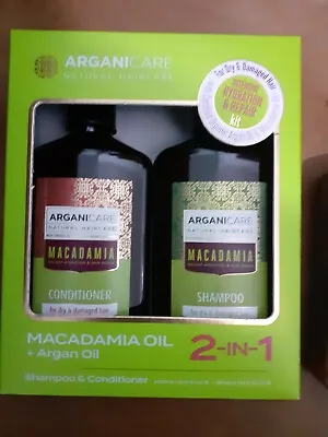 Arganicare Macadamia Oil Hair Kit ( Shampoo &Conditioner) 2x400ml • £26.99