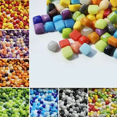 Jade Mosaic Tiles Mini Square Patchwork Stones Wall Decor Tile Art Materials 50g • $23.83