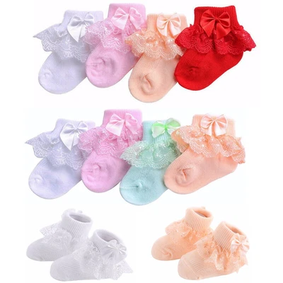 $1.70 • Buy Fashion Baby Girls Cotton Summer Ruffles Socks Set For Newborn Infant Toddlers