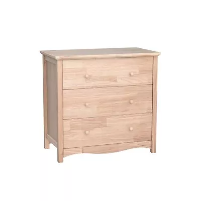 3 Drawer Dresser Solid Wood Dresser Color DIY With Storage Chests Rustic Style • $152.99