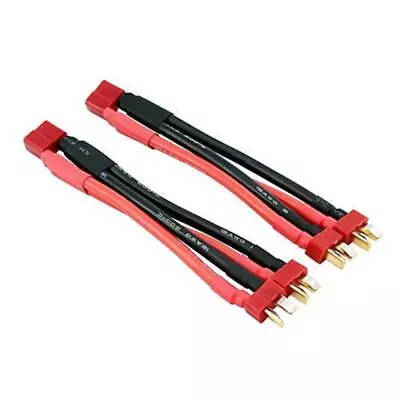 2 Pcs Deans T-Plug Parallel Y- Harness Doubles Run Time Lipo RC Battery ESC  • $9.19