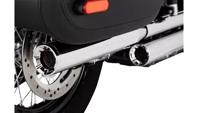 Vance & Hines Eliminator 300 Mufflers For 18-21 Harley Softails - Chrome - 16316 • $749.99