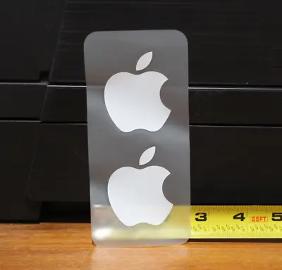 Apple Logo Sticker Decal White - Genuine OEM - Includes 2 Stickers IPad IPhone • $2.66