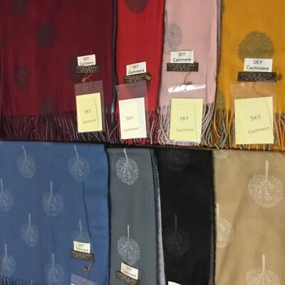 £13.97 • Buy Cashmere Mulberry Tree Design Scarf Wrap Soft Pashmina Wool Warm Shawl Women UK