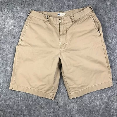 J Crew Shorts Mens 33 Chino Beige Cotton Casual Walking Golf Preppy Adult • $9.84