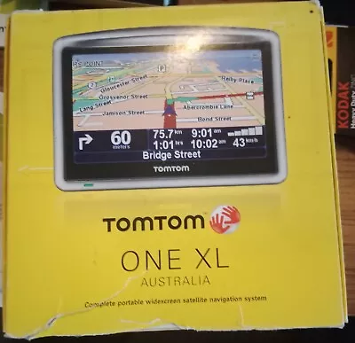 TomTom One XL Sat Nav Loaded With Maps Tested & Working + BOX (no Cradle) • $30