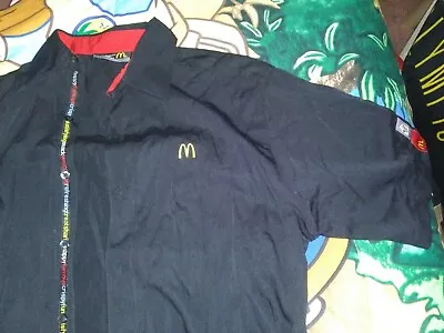 Mens McDonald's Staff Shirt Uniform Black Ronald McDonald House Charities S • $19.99