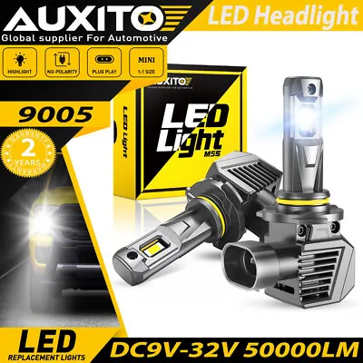 9005 HB3 LED Headlight Bulb Kit High Beam 200W 50000LM Super Bright 6500K White • $33.99