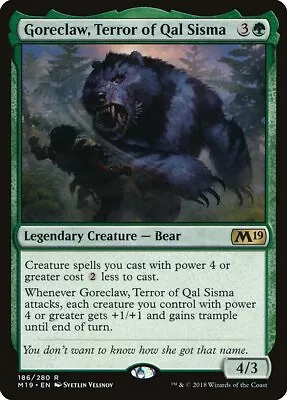 Goreclaw Terror Of Qal Sisma - Foil M19 NM MTG • $3