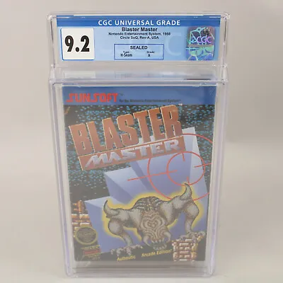 Blaster Master Nintendo NES Ex. Rare Circle Seal Ver. CGC Graded 9.2 A VGA Wata • $999.99