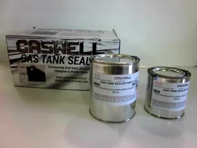 Caswell BLACK Gas Tank Sealer Repair Kit For 10 Gallon Motorcycle BLACK MAGIC • $69.99