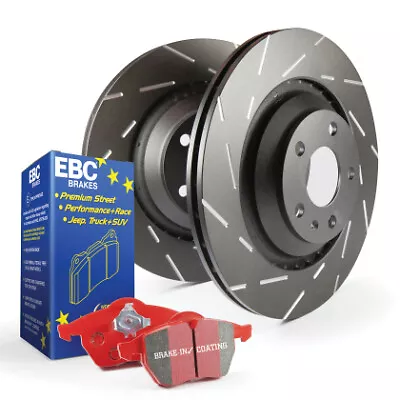 EBC Redstuff Ceramic Brake Pads & Slotted Rotors For 90-96 300ZX Z32 [F] • $332.12