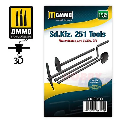 Sd.Kfz. 251 Tools German Half-Track 1:35 Ammo By Mig Jimenez MIG8141 • £7.20