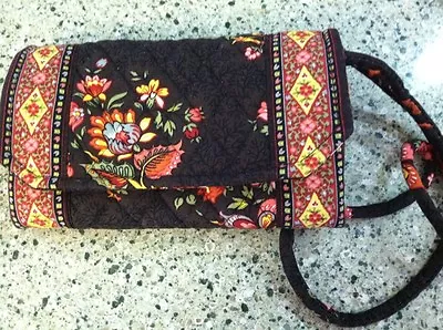 Vera Bradley Retired Rare Chocolat Chocolate Wallet With Strap Rare • $59