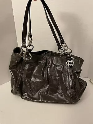 Coach Leather Alexandra Tote 16231 Dark Grey With Coach Storage Bag • $55