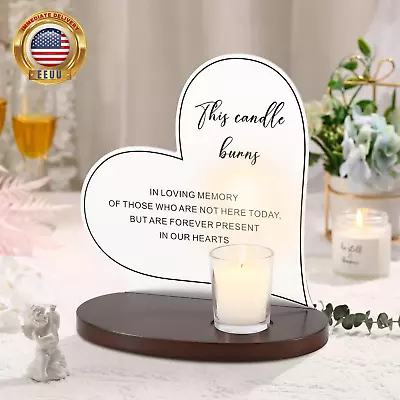 Sympathy Candle Wedding Signs Wedding Decorations In Memory Of Loved One Gifts • $34.69