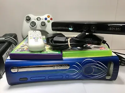 Xbox 360 Original 20GB Console Bundle White Controller Power AV Kinect Games + • $109