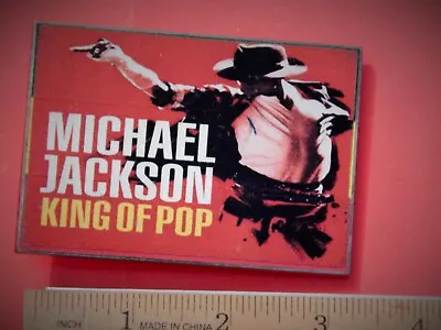 Michael Jackson Vtg 2004 Smc Belt Buckle King Of Pop Red • $27.24