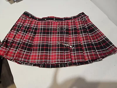 Emily The Strange Tartan Mini Skirt Bnwt • $89.95
