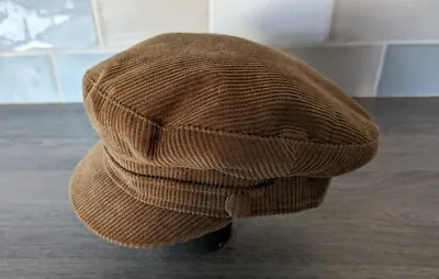 Failsworth Hat Mariner Corduroy Fiddler Cap - Fawn (Small) New  Ladies Hat • £6.50