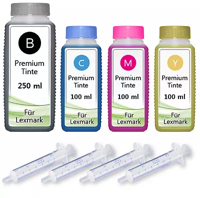 550ml Refill Ink For Lexmark 41+42+43+44 X6575 X7550 X7675 X9350 X9575 Z1520 • £16.65