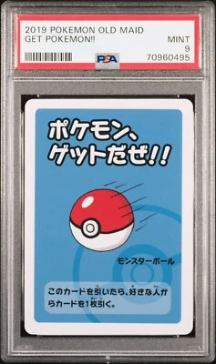 $10 • Buy Pokemon Center Japan Exclusive 2019 Old Maid - GET POKEMON!! - PSA 9 MINT