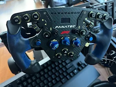 Fanatec Podium Blue F1 Steering Wheel Limited Edition W QR1 Wheel-Side • $205