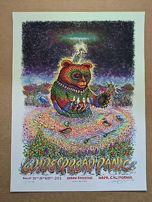 Widespread Panic Napa Concert Poster Signed Grey Crystalized Variant Marq Spusta • $173.63