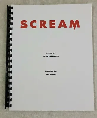 Scream Movie Script Reprint Full Screenplay Full Script 1996 Film Wes Craven • $21.99