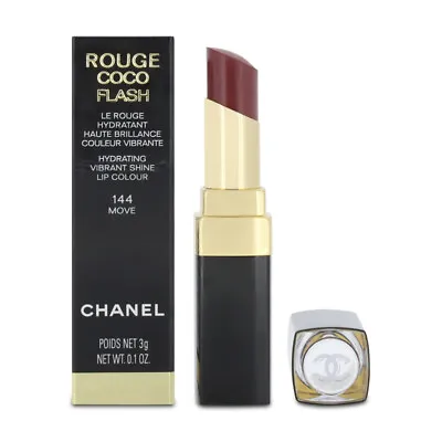 Chanel Rouge Coco Flash Hydrating Vibrant Red Lip Colour 144 Move Matte Lipstick • £35.50