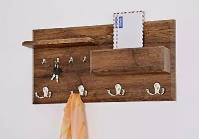 RAAMZO Entryway Coat Rack Mail Envelope Storage And Key Holder Hooks In  • $20.21