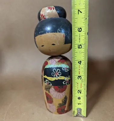 Vintage Japanese Wooden Kokeshi Hand Carved & Female Painted Doll • $24.99