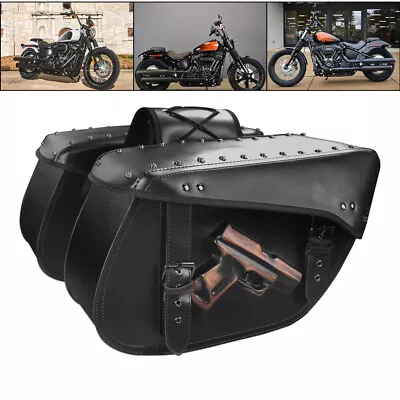 Saddle Bag Tool Side Bag Storage Luggage Fits For Harley Softail VROD • $72.26