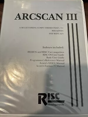 Archimedes Arcscan III Software Boxed RISC Developments • £12.99