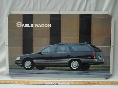 Dealer Showroom Sign/Poster 1990 Mercury Sable Station Wagon 90 Ford Dealership • $299.99