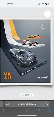 McLaren F1 Car Print Triple Crown • £20